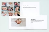 "carson" - Birth Announcements in Cotton by Faith Dorn - Interior Options