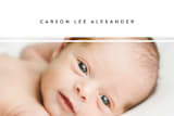 "carson" - Birth Announcements in Cotton by Faith Dorn - Close-Up