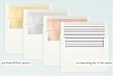 "carson" - Birth Announcements in Cotton by Faith Dorn - Slip-In Envelope Liners