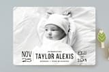 "Bold Beginnings" - Birth Announcements in Pepper by Jennifer Thomke - Front