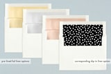 "Bold Beginnings" - Birth Announcements in Pepper by Jennifer Thomke - Slip-In Envelope Liners