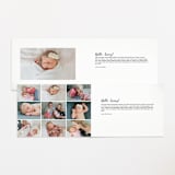 "Love makes a family" - Birth Announcements in Charcoal by Megan Cash - Interior Options