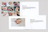"Four Glimpses of Heaven" - Birth Announcements in Onyx by Kasia Labocki - Interior Options