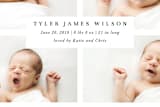 "Four Glimpses of Heaven" - Birth Announcements in Onyx by Kasia Labocki - Close-Up