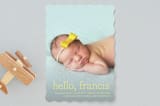 "Hello Baby" - Birth Announcements in Daffodil by Annie Clark - Front