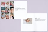 "Birth Label" - Birth Announcements in Cotton by Shirley Lin Schneider - Interior Options