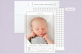 "Birth Label" - Birth Announcements in Cotton by Shirley Lin Schneider - Assembled