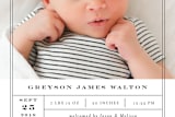 "Birth Label" - Birth Announcements in Cotton by Shirley Lin Schneider - Close-Up