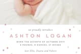 "Hopscotch" - Birth Announcements in Strawberry by Carrie ONeal - Close-Up