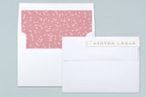 "Hopscotch" - Birth Announcements in Strawberry by Carrie ONeal - Liner and Label