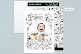 "Little Boys" - Birth Announcements in Inkwell by JeAnna Casper - Assembled