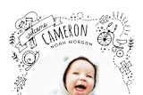 "Little Boys" - Birth Announcements in Inkwell by JeAnna Casper - Close-Up