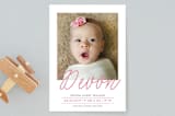 "Simplistic" - Birth Announcements in Rose by Nicole Barreto - Front