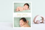 "Split Frame" - Birth Announcements in Flax by Grace Kreinbrink - Front