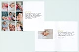 "Split Frame" - Birth Announcements in Flax by Grace Kreinbrink - Interior Options