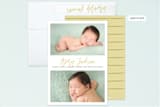 "Split Frame" - Birth Announcements in Flax by Grace Kreinbrink - Assembled