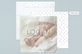 "Clean and Classy" - Birth Announcements in Charcoal by Wendy Chung - Assembled