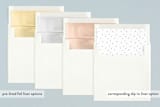 "Clean and Classy" - Birth Announcements in Charcoal by Wendy Chung - Slip-In Envelope Liners