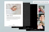 "gallery" - Birth Announcements in Ink by Chryssi Tsoupanarias - Back of Card
