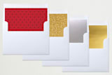 "Classic Stripes and Swashes" - Retired Holiday Cards in Holly by Susan Brown - Envelope Liners