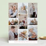 "Columns" - Retired Holiday Cards in Ruby by Ella Weaver - Front