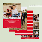 "Columns" - Retired Holiday Cards in Ruby by Ella Weaver - Back of Card