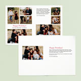 "Columns" - Retired Holiday Cards in Ruby by Ella Weaver - Interior Options