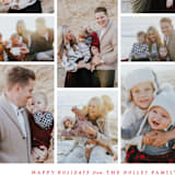 "Columns" - Retired Holiday Cards in Ruby by Ella Weaver - Close-Up