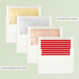 "Columns" - Retired Holiday Cards in Ruby by Ella Weaver - Envelope Liners