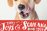 "Simple Joys, Squeaky Toys" - Retired Holiday Cards in Vermilion by Sandra Picco Design - Close-Up