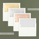 "Floating Joy" - Retired Holiday Cards in Coal by Wendy Chung - Envelope Liners