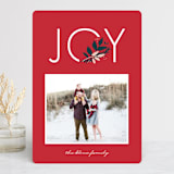 "Joy to You" - Retired Holiday Cards in Berry by lena barakat - Front