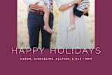 "Minimalistic Chic" - Retired Holiday Cards in Plum by jomolo - Close-Up