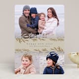 "Winter Boughs" - Retired Holiday Cards in Cocoa by Laura Hankins - Front