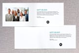 "Festive Banner" - Retired Holiday Cards in Glacier by trbdesign - Interior Options