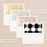 "Festive Family" - Retired Holiday Cards in Snow by Leah Bisch - Envelope Liners