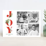 "Joy Greenery" - Retired Holiday Cards in Ruby by curiouszhi - Front