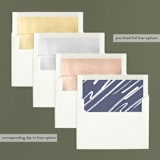 "Holiday Laughter" - Retired Holiday Cards in Snow by Maria Hilas-Louie - Envelope Liners