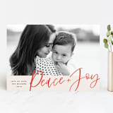 "Peace + Joy" - Retired Holiday Cards in Holly by Kerry Doyle - Front