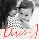 "Peace + Joy" - Retired Holiday Cards in Holly by Kerry Doyle - Close-Up