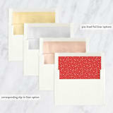 "Peace + Joy" - Retired Holiday Cards in Holly by Kerry Doyle - Envelope Liners