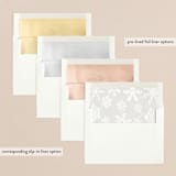 "Jotted" - Retired Holiday Cards in Snow by Design Lotus - Envelope Liners