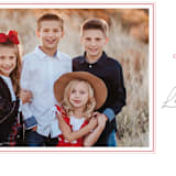 "Tailored" - Retired Holiday Cards in Cherry by Design Lotus - Close-Up
