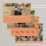 "Just Happy!" - Retired Holiday Cards in Clementine by Keena Grace - Back of Card