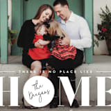 "No Place Like Home" - Retired Holiday Cards in Linen by Erin Deegan - Close-Up