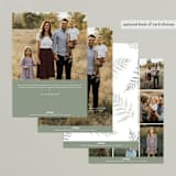 "Minimal Elegance" - Retired Holiday Cards in Snow by Kelly Schmidt - Back of Card