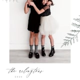 "Minimal Elegance" - Retired Holiday Cards in Snow by Kelly Schmidt - Close-Up