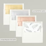 "Minimal Elegance" - Retired Holiday Cards in Snow by Kelly Schmidt - Envelope Liners