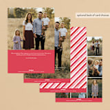 "Peppermint" - Retired Holiday Cards in Peppermint by Stardust Design Studio - Back of Card
