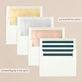 "Mod Christmas" - Retired Holiday Cards in Spruce by Christie Kelly - Envelope Liners